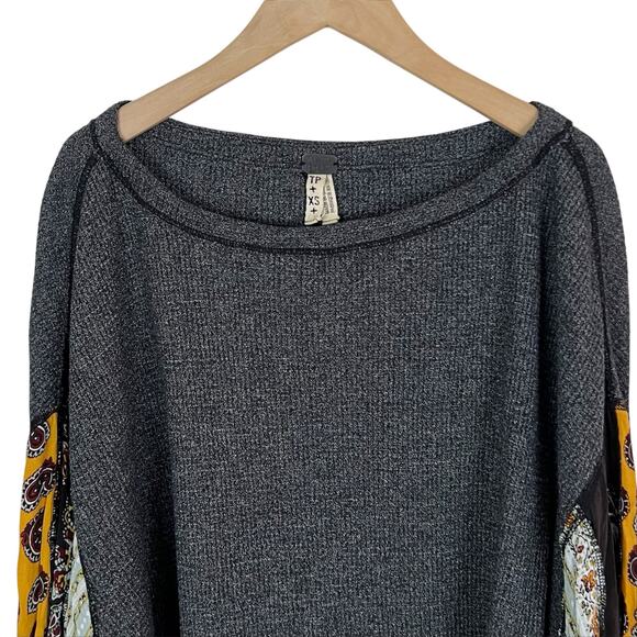 Free People Blossom Thermal Top in Charcoal Gray Size XS - Picture 5 of 8